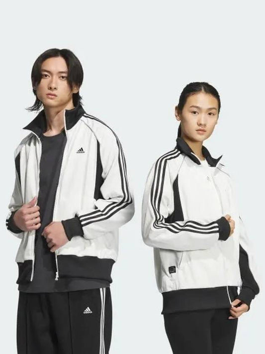 BYD3S Loose Fit Jacquard Knit Track Top Gender Neutral Cloud White JG8580 696929 - ADIDAS - BALAAN 1