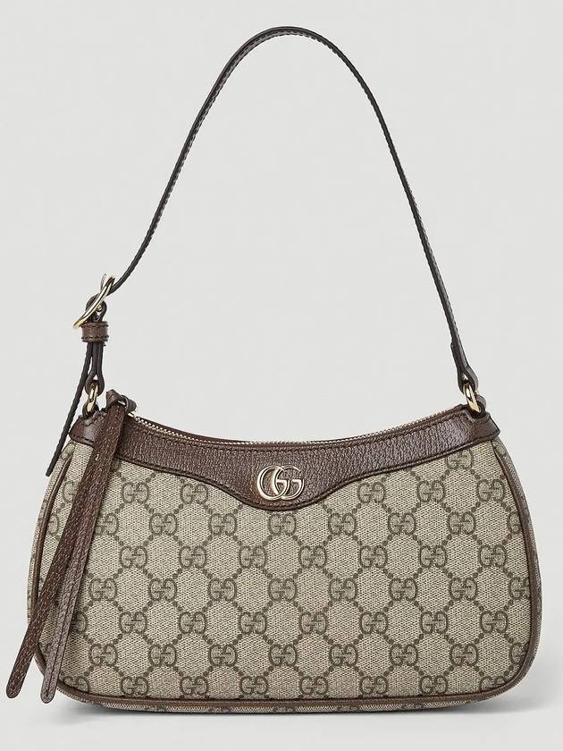 Ophidia GG Small Canvas Shoulder Bag Beige Ebony - GUCCI - BALAAN 3