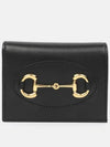 Horsebit 1955 Bi-Fold Card Wallet Black - GUCCI - BALAAN 2