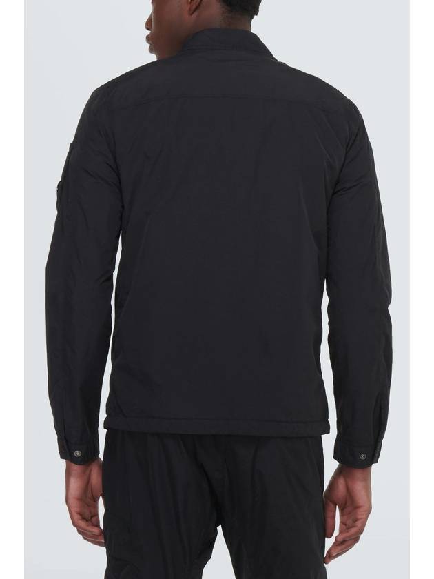 Lens Wappen Double Pocket Over Long Sleeve Shirt Black - CP COMPANY - BALAAN 5