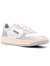 Medalist Leather Low Top Sneakers Grey White - AUTRY - BALAAN 3