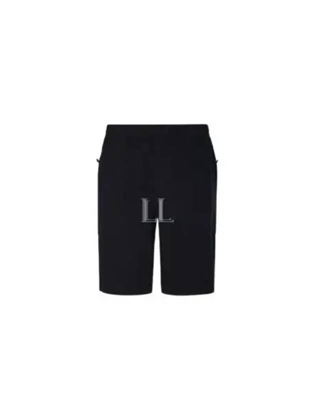 Cotton Fleece Bermuda Shorts Pants Black - CP COMPANY - BALAAN 2