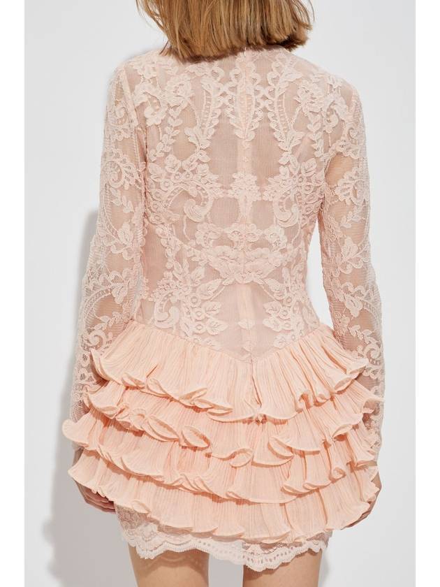 Zimmermann Lace Dress With Ruffles, Women's, Pink - ZIMMERMANN - BALAAN 4