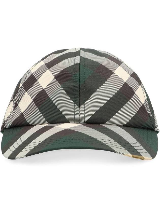 Check pattern ball cap green - BURBERRY - BALAAN 3