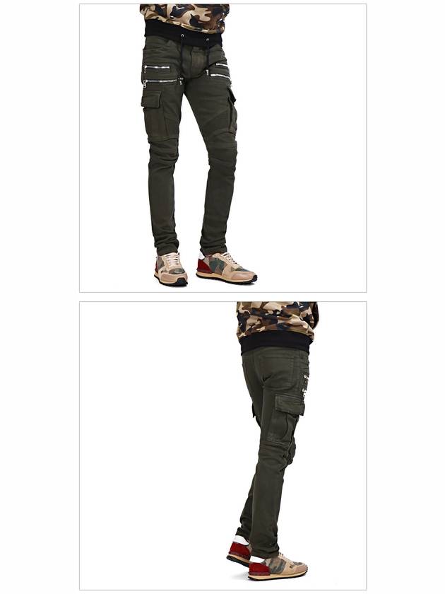 Cargo Straight Pants Green - BALMAIN - BALAAN 4