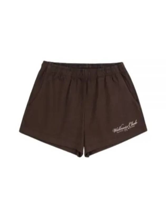 24 1800 Health Disco Shorts ChocolateCream SH020S410HC - SPORTY & RICH - BALAAN 1