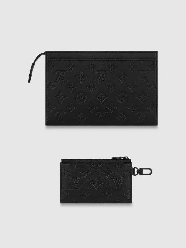 Gaston Wearable Monogram Leather Cross Bag Black - LOUIS VUITTON - BALAAN 7