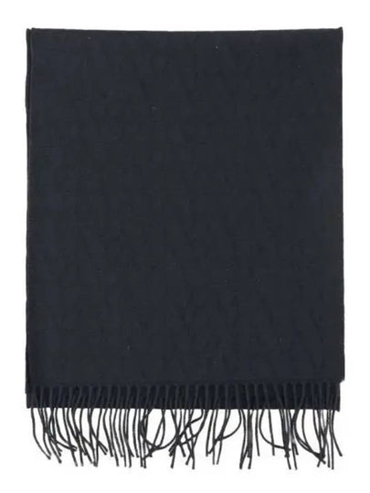 Toile Iconographe Wool Muffler Navy - VALENTINO - BALAAN 2