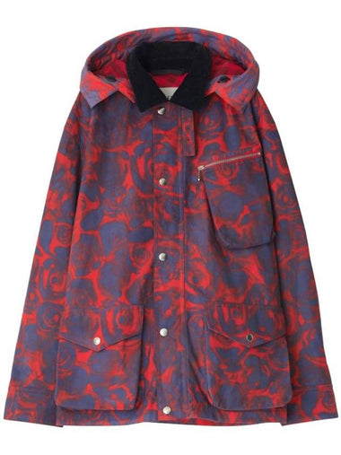 Rose Print Field Jacket 8076689 - BURBERRY - BALAAN 1