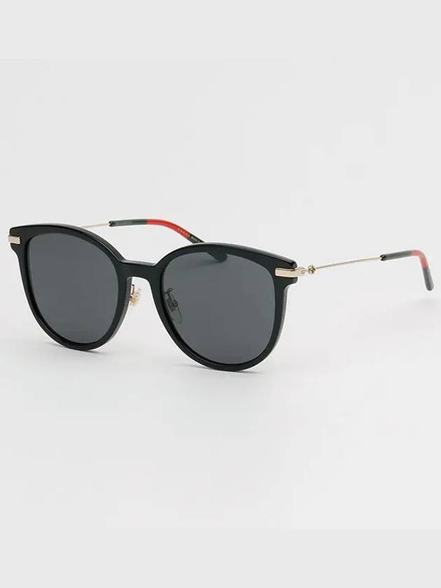 Eyewear Logo Round Acetate Sunglasses Grey Black - GUCCI - BALAAN 9