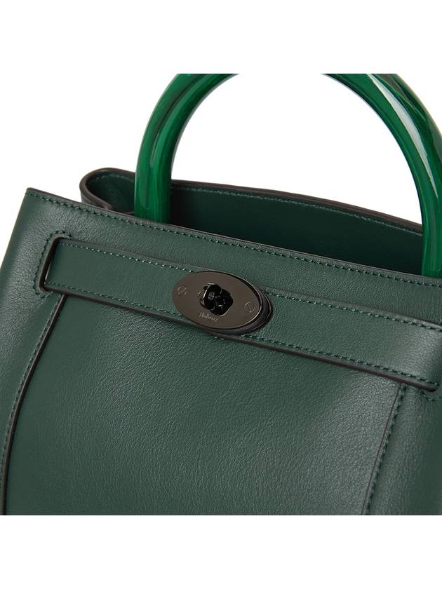 Women's Islington Calf Leather Shoulder Bag Green - MULBERRY - BALAAN 8