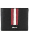 Men's Tevye Leather Half Wallet Black - BALLY - BALAAN 3