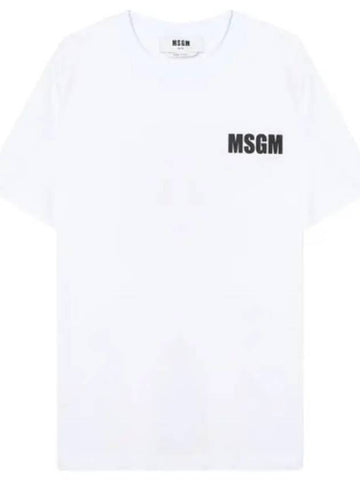 Logo Print Short Sleeve T Shirt Men s Tee - MSGM - BALAAN 1