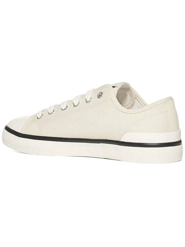 Binkoo Canvas Logo Low Top Sneakers Chalk - ISABEL MARANT - BALAAN 4