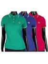 Women's logo patch short sleeve collar neck PK polo collar 3 colors 8374000 84080 - MONCLER - BALAAN 1