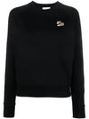 Women's Dressed Fox Patch Adjusted Sweatshirt Black - MAISON KITSUNE - BALAAN 2