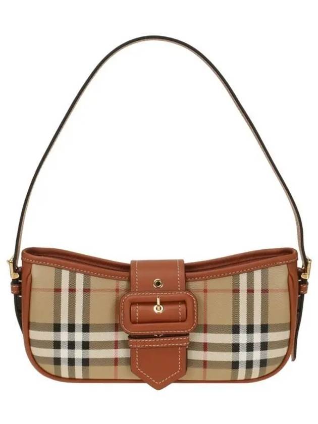 Buckle Strap Check Sling Shoulder Bag Beige - BURBERRY - BALAAN 2