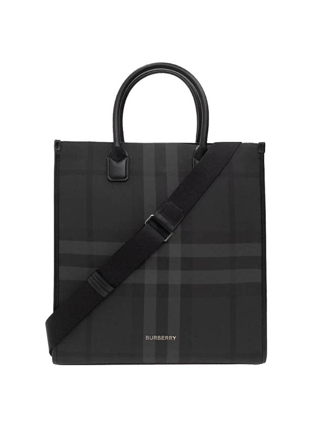 Slim Vertical Denny Tote Bag Charcoal - BURBERRY - BALAAN 1