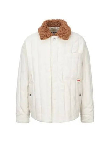 Jacket Fleece Collar Quilted Ecru - SUNNEI - BALAAN 1