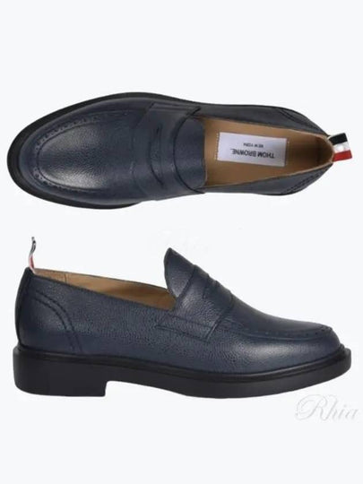 Classic Leather Penny Loafers Blue - THOM BROWNE - BALAAN 2