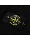 Waffen Patch Round Neck Wool Knit Top Black - STONE ISLAND - BALAAN 7