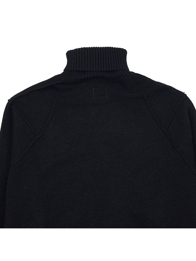 Lens Detail Lambswool Turtleneck Black - CP COMPANY - BALAAN 8