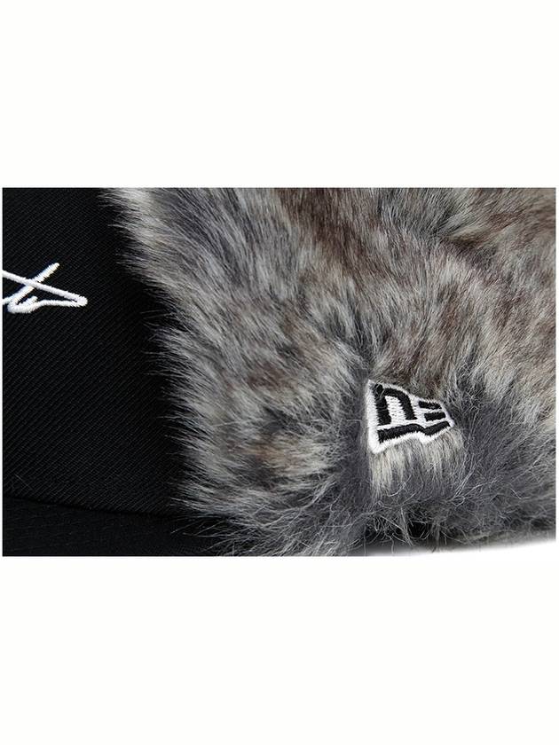 Fake Fur Trim Cap Hat HEH85977 - YOHJI YAMAMOTO - BALAAN 8