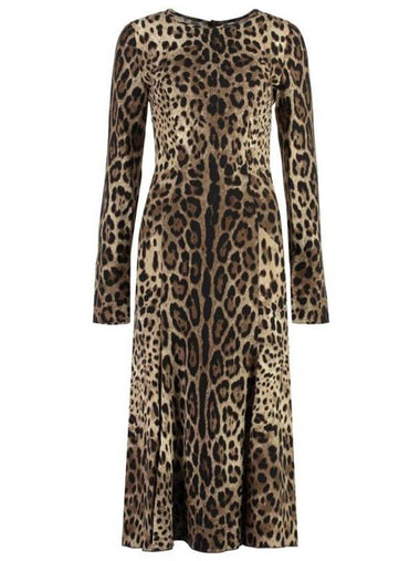 Midi Dress F6AUVTFSRKI HY13M ANIMALIER - DOLCE&GABBANA - BALAAN 1