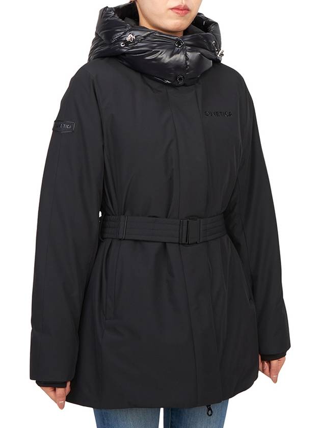 Dipeo Down Hooded Jacket Black - DUVETICA - BALAAN 4