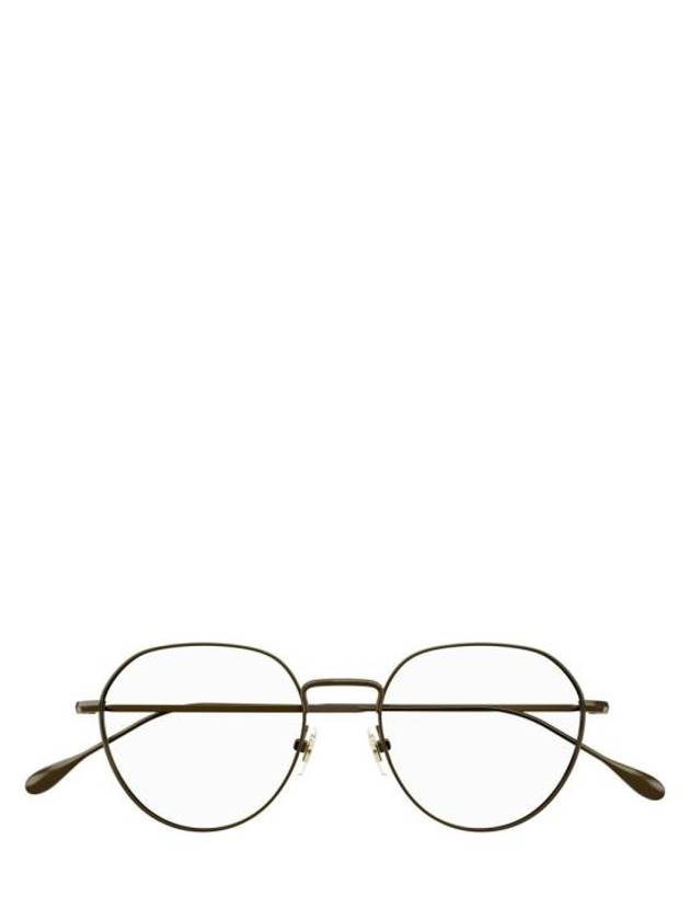 Eyewear Logo Round Metal Eyeglasses Brown - GUCCI - BALAAN 1