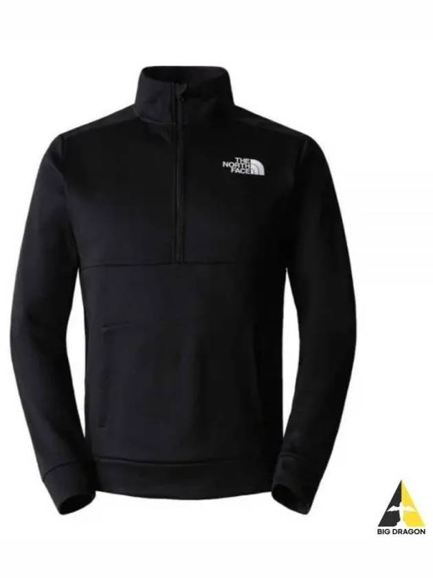 Men's Mountain Half Zip Up Fleece Long Sleeve T-Shirt Black - THE NORTH FACE - BALAAN 2