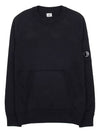 Men's Lens Wappen Pocket Crew Neck Sweatshirt Black - CP COMPANY - BALAAN 2