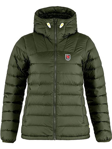 Women's Expedition Pack Down Hoodie Green - FJALL RAVEN - BALAAN 1