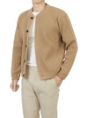 Men's Cardigan SKIPPER JACKET CAMEL - ANDERSEN-ANDERSEN - BALAAN 6