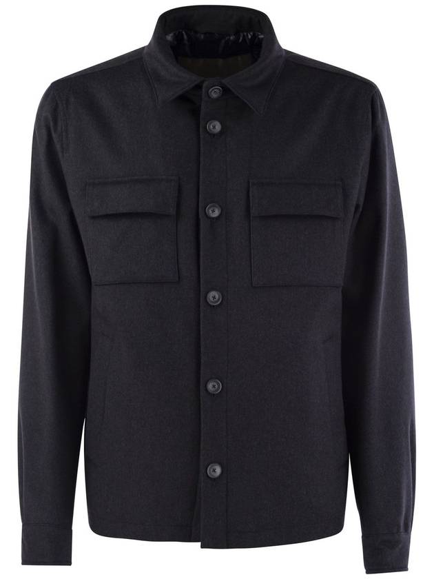 Cashmere and silk resort shirt - HERNO - BALAAN 1