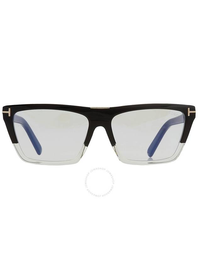 Tom Ford Blue Light Block Browline Ladies Eyeglasses FT5912-B 005 57 - TOM FORD - BALAAN 1