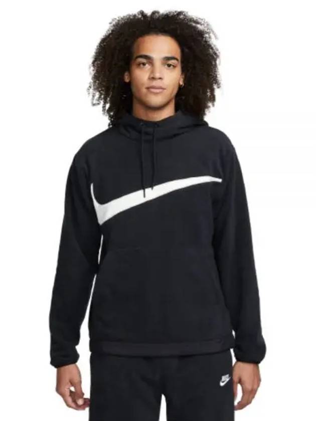 Fleece Winterized Crew Pullover Hoodie Black - NIKE - BALAAN 2