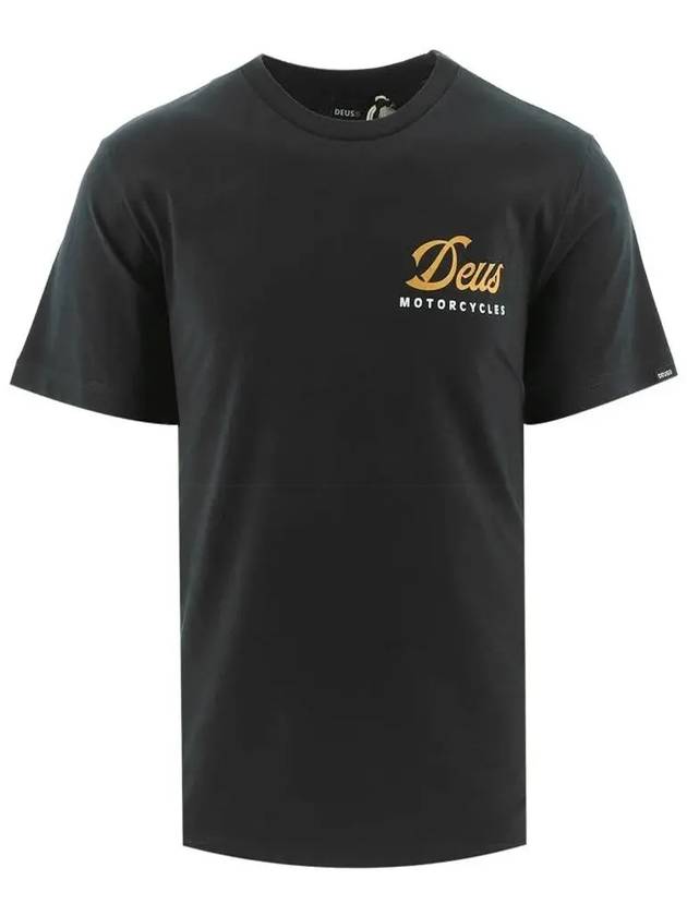 motorcycle back logo t-shirt DMS241663D BLACK - DEUS EX MACHINA - BALAAN 2