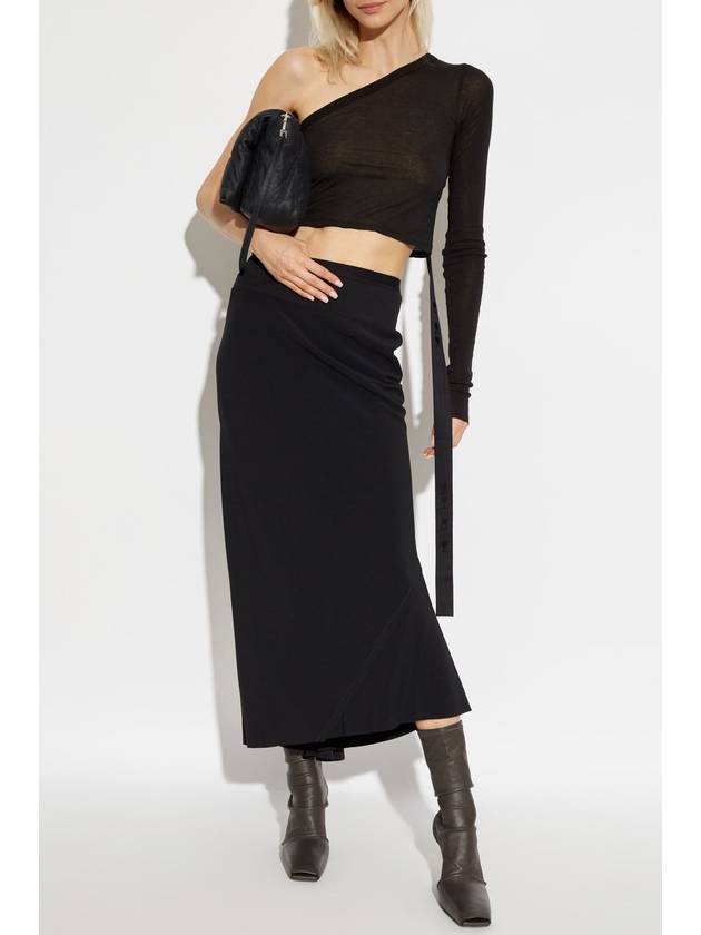 Rick Owens Skirt Calf Bias, Women's, Black - RICK OWENS - BALAAN 2