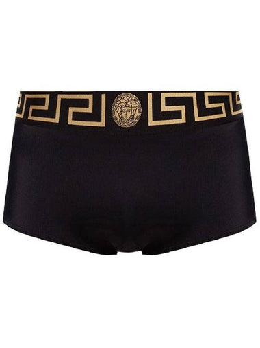 Greca Swim Trunk Shorts Black - VERSACE - BALAAN 1