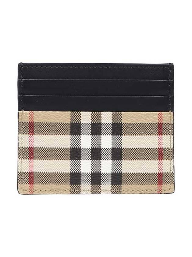 checked leather card wallet bay - BURBERRY - BALAAN 3