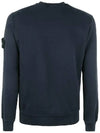 Wappen Patch Crew Neck Sweatshirt Navy - STONE ISLAND - BALAAN 4