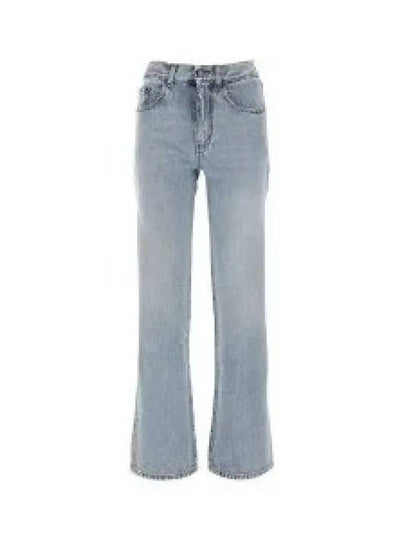 Kate Denim High-Waist Straight Jeans Blue - SAINT LAURENT - BALAAN 2