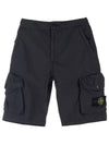 Cargo Pants Black Kids Shorts 7616L0701 V1029 - STONE ISLAND - BALAAN 2