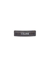 Logo Triomphe Canvas Calfskin Hair Clip Tan - CELINE - BALAAN 2