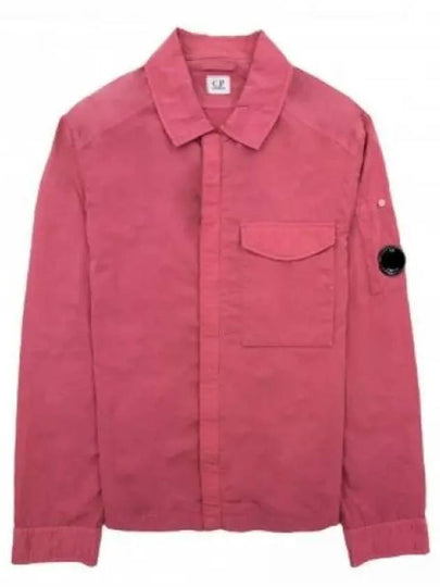 Chrome-R Pocket Over Long Sleeve Shirt Pink - CP COMPANY - BALAAN 2