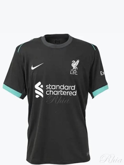 Liverpool FC 2024/25 Stadium Away Dri Fit Soccer Replica Short Sleeve T-Shirt Black - NIKE - BALAAN 2