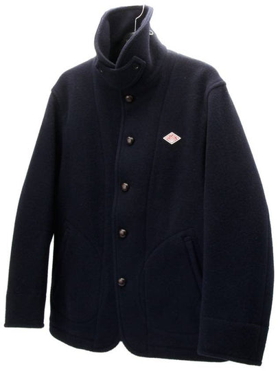 Medium length wool coat navy 11141hva - DANTON - BALAAN 2