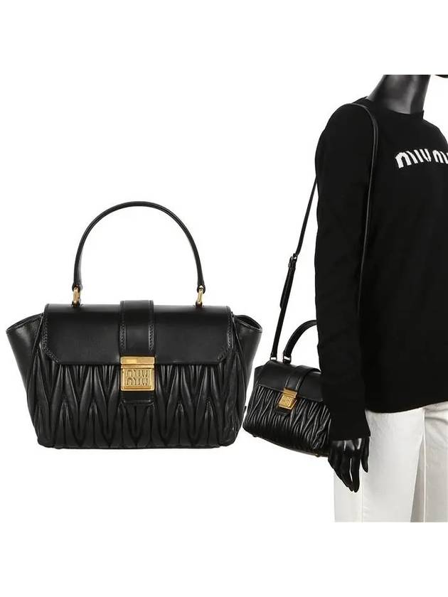 Matelasse Nappa Shoulder Bag Black - MIU MIU - BALAAN 2