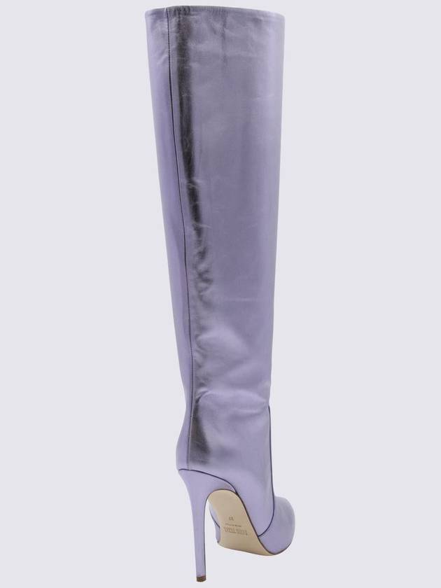 Paris Texas Lilac Leather Boots - PARIS TEXAS - BALAAN 2